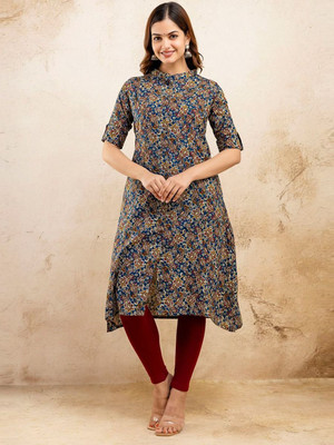 FASHION PETALS Women Printed A-line Kurta(Multicolor)