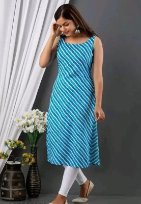 Shayona Creation Women Printed A-line Kurta(Blue)