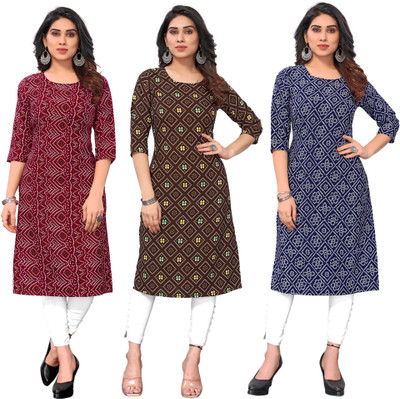 KETAKI FASHION Women Printed Straight Kurta(Multicolor)