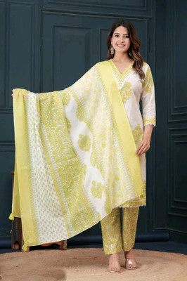 FABFOZY Women Kurti Pant Dupatta Set