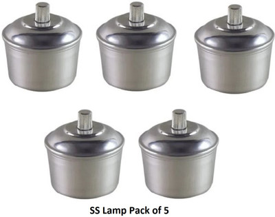 Apex Labs Steel Spirit Lamp Pack of 5 Laboratory Bunsen Burner