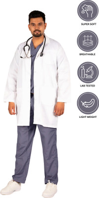 Kunti Uniforms Lab Coat(Poly Cotton)