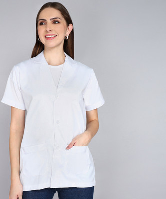 LATHIYA UNIFORM Lab Coat(Cotton Polyester Blend)
