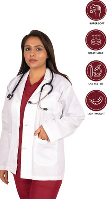 Kunti Uniforms Lab Coat(Poly Cotton)