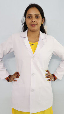 PRAGATI TRENDS Lab Coat(Cotton Polyester Blend)