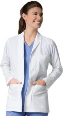 LATHIYA UNIFORM Lab Coat(Cotton Polyester Blend)