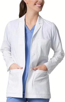 PRAGATI TRENDS Lab Coat(Cotton Polyester Blend)