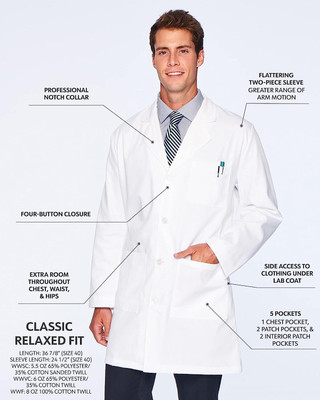 BHARAT PHARMA Lab Coat(Poly Cotton)