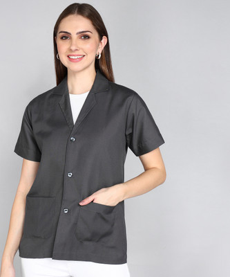 LATHIYA UNIFORM Lab Coat(Cotton Polyester Blend)