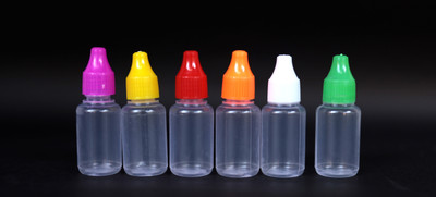 SABRA Plastic Empty Normal Type Cap 10ML Dropper Bottle(pack of 100 pieces) DROP10 Laboratory Dropper Bottle(Plastic 10 ml Pack of100)