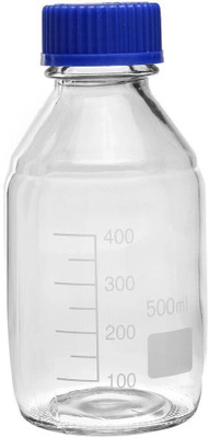 maruti Scientific Borosilicate Glass Reagent Bottle with Screw Cap 500ml Laboratory Dropper Bottle(Borosilicate Glass 500 ml Pack of1)