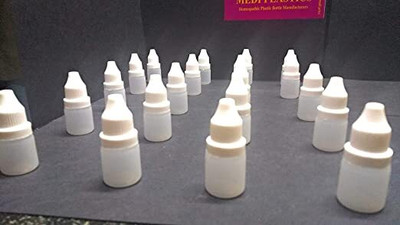 dinojames small bottle 5ml (pack of 100pc) Laboratory Dropper Bottle(Plastic 5 ml Pack of100)
