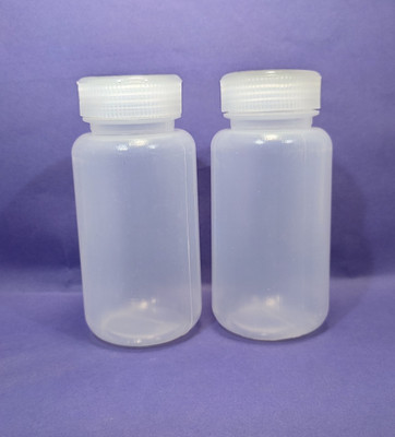 moolenterprises Polypropylene Reagent Bottle wide mouth Autoclavable, Leak Proof pack of 2 Laboratory Dropper Bottle(Plastic 250 ml Pack of2)