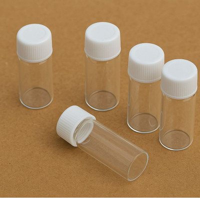 RITEDEAL 5ML vials for pharma pills chemical lab sample essential oil seeds gifts storage Laboratory Dropper Bottle(Borosilicate Glass 5 ml Pack of20)