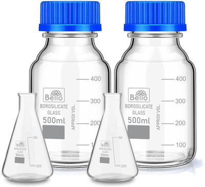 Bello 1100 ml Flat Beaker(Pack of 4)