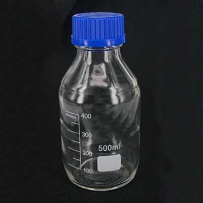 wkm Borosilicate Glass Reagent Bottle With Screw Cap | Laboratory Dropper Bottle(Borosilicate Glass, Glass 500 ml Pack of6)