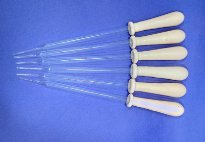 moolenterprises Glass dropper 8 inch for laboratory use Laboratory Dropper Bottle(Glass 3 ml Pack of6)