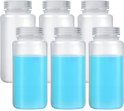 Apex Labs Low Density Wide Mouth Reagent Bottles 1000 ML Pack of 6 Laboratory Dropper Bottle(Plastic 1000 ml Pack of6)