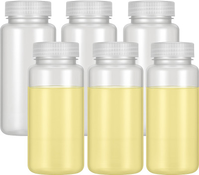 Apex Labs Low Density Wide Mouth Reagent Bottles 250 ML Pack of 6 Laboratory Dropper Bottle(Plastic 250 ml Pack of6)