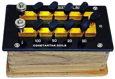 SBT Resistance Box Ohms Plug Type with 9 Keys (1 to 100 Ohms) Lab Resistance Box