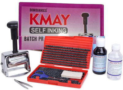 dinojames KMAY Batch coding Machine 3mm Label Stamping Machine(Semi Automatic)