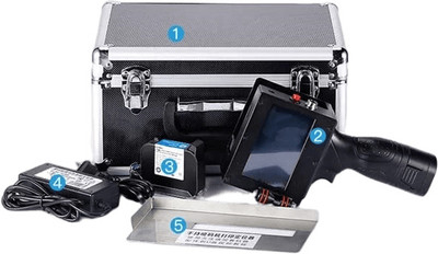 dinojames Smart Date Coder Inkjet Printer Ink Coding machine LED Screen Label Stamping Machine(Automatic)