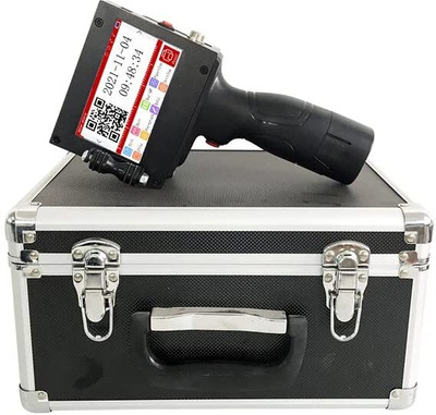 dinojames 25MM Portable Handheld Inkjet Printer 1 Inch Handheld Printer Label Stamping Machine(Automatic)