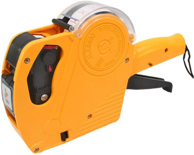 SHIVA 8 Digits Price Tag Gun Labeller Included Labels and Ink Refill (Yellow/red/blue) Label Stamping Machine(Manual)