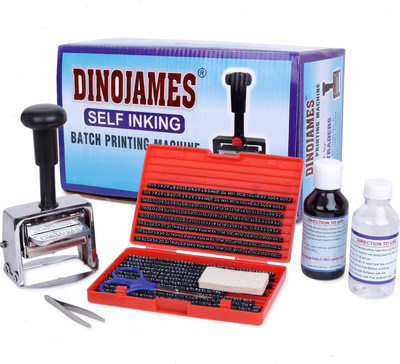 dinojames MRP batch coding machine 2mm Label Stamping Machine(Semi Automatic)
