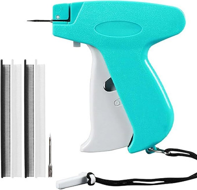 DHAVJ Mini Stitch Gun Kit Tagging Easy Stitch Sewing Hemming Gun Quick Cloth Fixer Gun Label Stamping Machine(Manual)