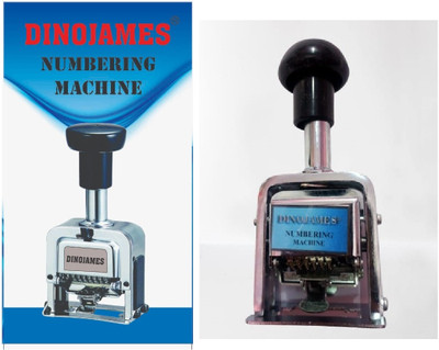 dinojames Numbering Machine 6 Digit (heavy Duty,) Label Stamping Machine(Manual)