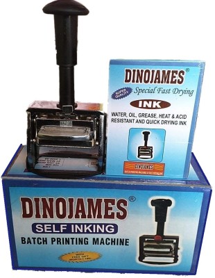 dinojames Batch printing\ Coding Machine Size-2mm ,30*60 groove Label Stamping Machine(Semi Automatic)