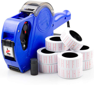 RPS Price LABLELER Printing Rate Machine 8 Digits Label Roll Ink Roller Stamping Label Stamping Machine(Semi Automatic)
