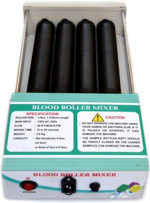 RAWAL'S Blood Mixer Roller Mixer Spin for Mixing Tube,4 x 230mm Rollers, Speed: 30 RPM General Purpose