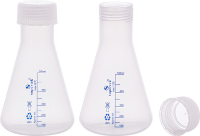 Supertek Erlenmeyer Flask(500 ml, Pack of 2)