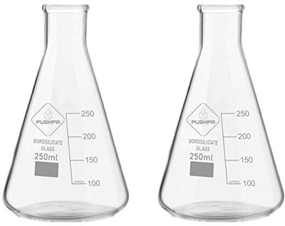 Pushpa Erlenmeyer Flask(500 ml, Pack of 2)