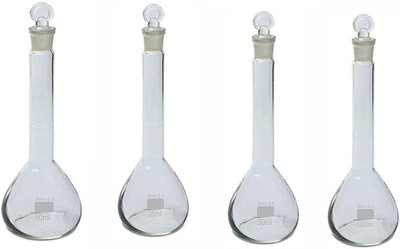 Salco Volumetric Flask(100 ml, Pack of 4)