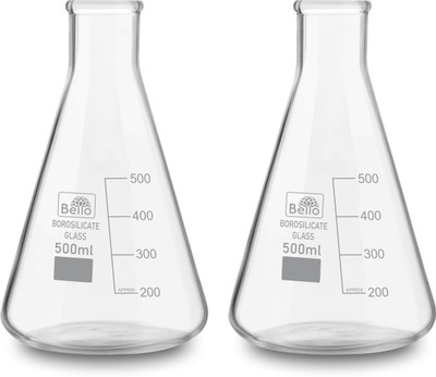 Bello Erlenmeyer Flask(500 ml, Pack of 2)