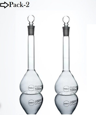 Rawal Volumetric Flask(100 ml, Pack of 2)