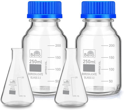Bello Erlenmeyer Flask(300 ml, Pack of 4)