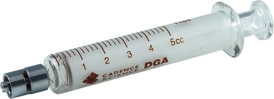 RSSW 5 mL 5cc GLASS SYRINGE LUER LOCK TIP TO SLIP TIP Laboratory Watch Glass Laboratory Watch Glass(15 cm)