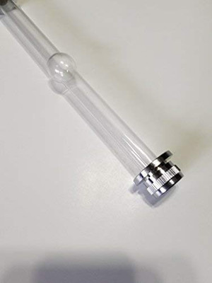 wkm Borosilicate Glass Polarimeter 200mm Tube 20mL Sample Cell with Secured Box Laboratory Watch Glass(200 mm)