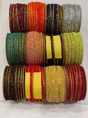 JAY MAJISA Fancy Lace Edging Soft, Silky Lace for Crafts Fancy Lace Edging Soft, Silky Lace for Crafts Lace Reel(Pack of 12)