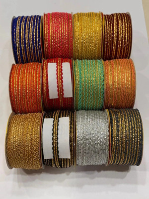 JAY MAJISA Elegant Lace Trim for Saree, Blouse, Dress Elegant Lace Trim for Saree, Blouse, Dress Lace Reel(Pack of 12)