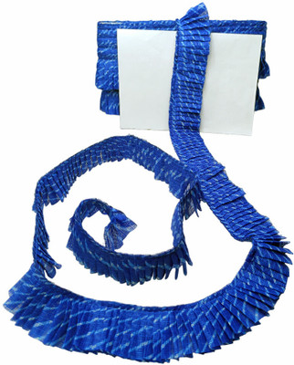 Woven Lace K-505177-RBlue 2 inch Super Net Frill For Ladoo Gopal Poshak, Dupatta, DIY Craft |Size: 9 Yards Lace Reel(Pack of 1)