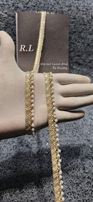 radhaji arts 26_Moti_4_number Lace Reel(Pack of 1)