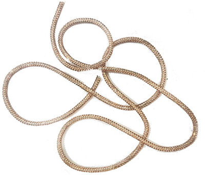 Mohan Shoppe DORI0014B Rhinestone Cord Chain/Dori Rhinestone Strips Lace Reel(Pack of 1)