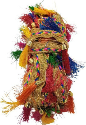 Amber Traders JHADU Lace & Border (Approx 1-2 Inch Width) Length 3 Metre Lace Reel(Pack of 1)
