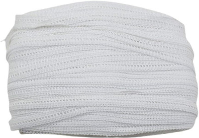 Hunny - Bunch 0.25Inch White Fabric Cotton Lace for Trims, Borders, Fabric & Craft Work (10M) Lace Reel(Pack of 1)