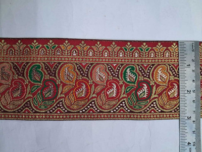 Varni Lace Border 3 inch & 9 Mtr Multi Color Lace For Women's Saree, Dress. Lace Reel(Pack of 1)